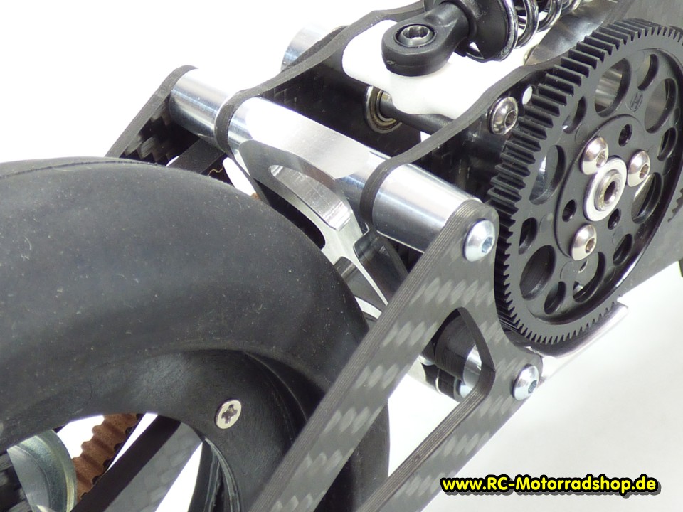 54030250: Alu-Set Versteifung Chassis inkl. Zahnradschutz JABBER One / LS One 54030250